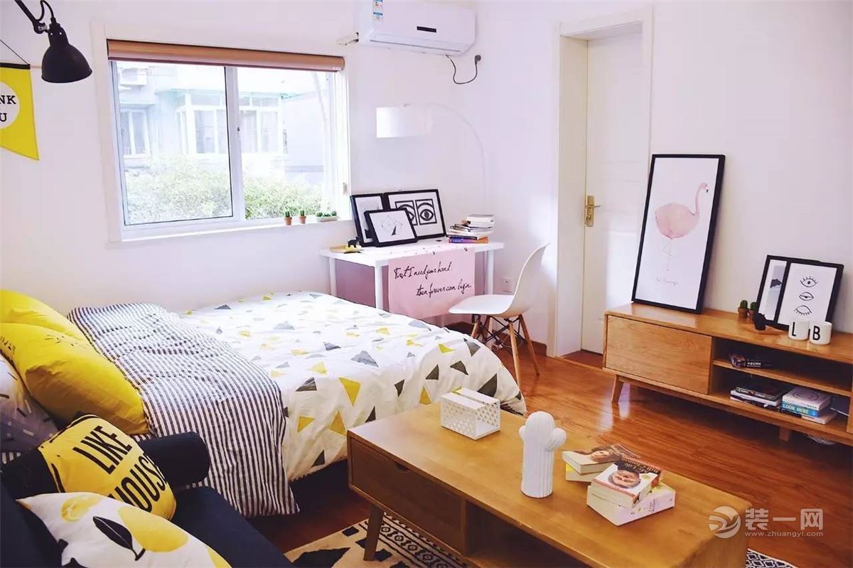 24平米单身公寓改造装修 北欧风格设计萌化少女心